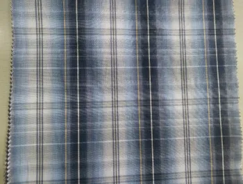 yarn dyed fabric for men's shirt fabric weight 100-120gsm plaid fabric