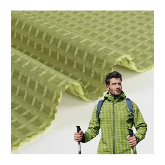 Eco-Friendly 95% Polyester 5% Spandex Windproof Brushed Outdoor Fabric