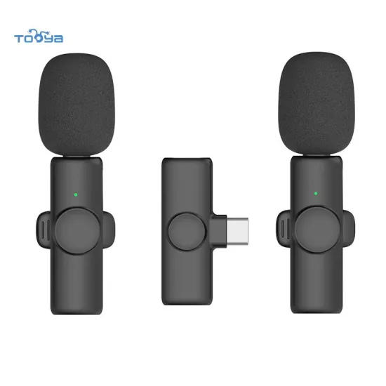 Tooya 1-drag-2 Live Wireless Clip-on Lavalier Microphone for iOS