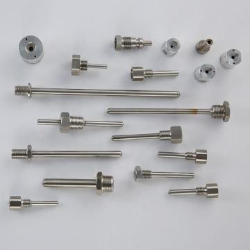CNC machined threaded probe stainless steel hot sleeve