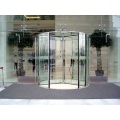 All Glass Revolving Doors with Force-sensitive Door Leafs