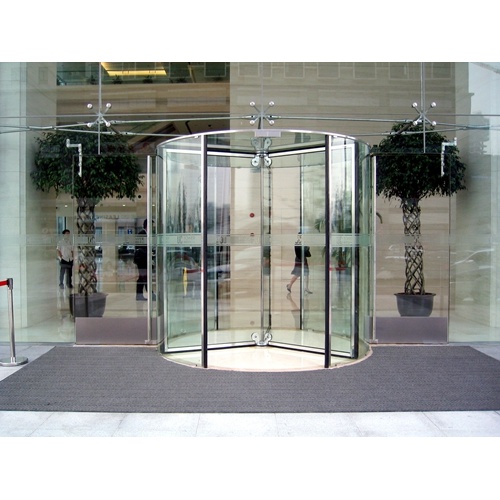 All Glass Automatic Revolving Doors with Breakout Function