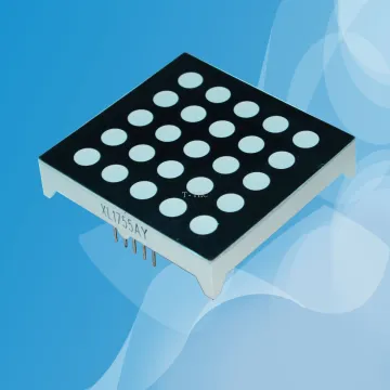 1.7" Blue Color Black Face 5x5 Led Dot Matrix Display ,comon Anode Or Cathode