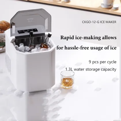 Portable Ice Maker Machine: Mini Household Automatic Ice Cube Maker