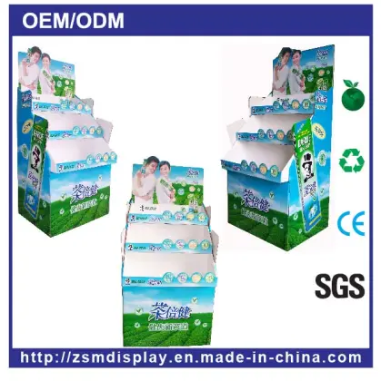 Market Paper Toothpaste Floor Pop Display (FD071)