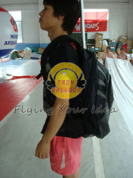 Personal Promotion Filled Helium Walking Backpack Balloon With Logo Printed For Party
