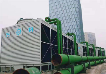 metal body casing square open water cooling tower