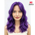 Bộ tóc giả cosplay gợn sóng màu tím vừa