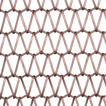Flat Spiral Wire Mesh Belt Made of Decorative Steel Wire Mesh