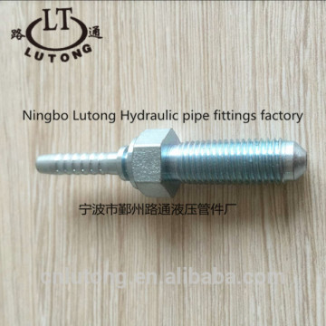 carbon steel Metric hose pipes fitting Metric Male 90 Cone Seat