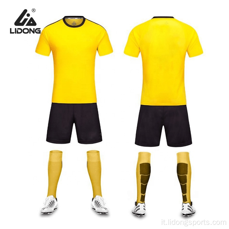 Blank Custom Youth Soccer Uniforms Uomini camicie da calcio
