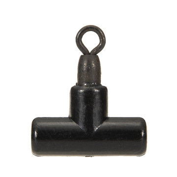 Fishing Swivels - 8-Shaped Alloy T-Type Balance Swivels (10 Pcs/Bag or 15 Pcs/Bag), Matte Black