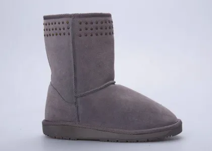 Oem Cow Leather Upper Snow Boots , Womens Winter Snow Boots