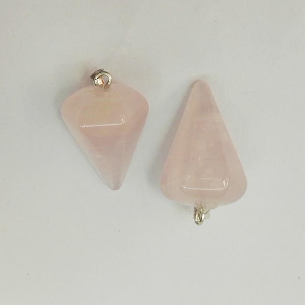 Wholesale Quart Rose natural Pendants Crystal Pendant for Jewelry making Pendulum accessories 12pcs/lot free shipping