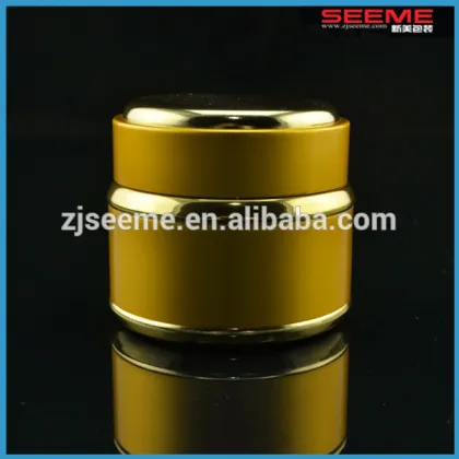 Beauty foundation double plastic cream jars for makeup