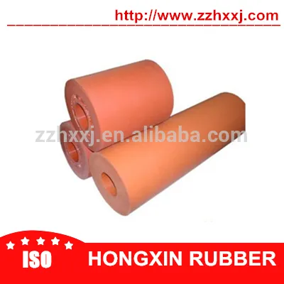Silicone rubber stamping roller