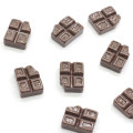 Artificial Flatback Chocolate Sweet Food Resin Cabochon Diy Charms Kids Dollhouse Toys Zagraj w akcesoria kuchenne