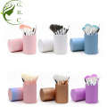 Cute Pink Top Makeup Brushes Set With Case