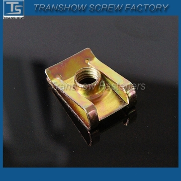 color zinc plated U clip nut
