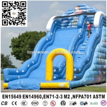 Ocean inflatable amusement park slide gaint cheap inflatable dry slides for child for party use