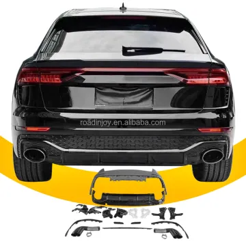 2018-2022 Audi Q8 RSQ8 Style Rear Bumper Kit with Diffuser and Tailpipe