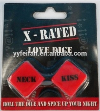 2015 new design two piece dice set,can custom your own logo