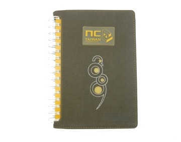 Plastic Spiral Notebook with Die Cut Cover (K3-004)