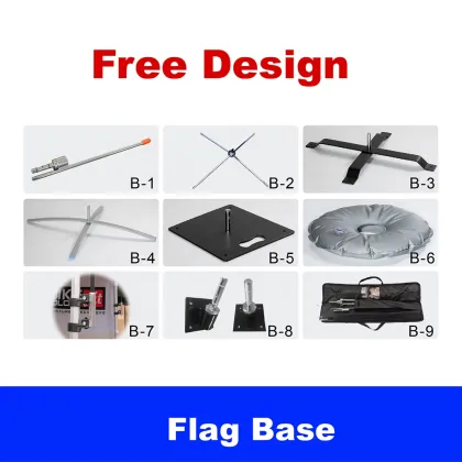 Custom Logo Printed Feather Teardrop Rectangular Banners for Advertising Campaigns