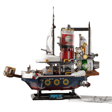 Building Kit: Popeye Adventure Ship Model - 3D Educational Toy for Children