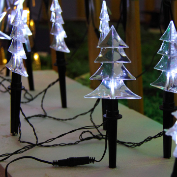Set of 5 Christmas outdoor garden light tree stick led string light