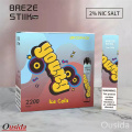 Os cigarros eletrônicos de bobina Breze mais vendidos 2200 Puffs