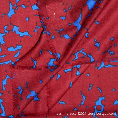 Soft Wool Flower Printing Spring Autumn Lady Scraf