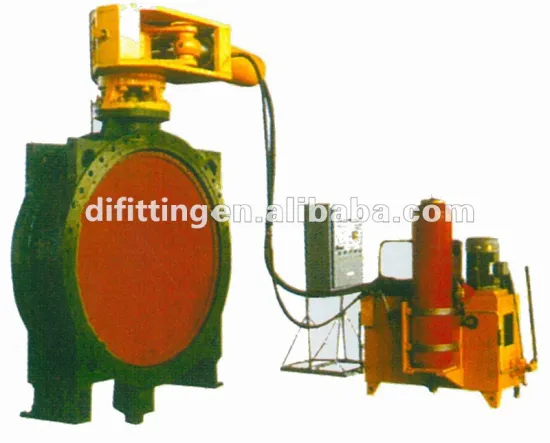 Hydraulic control check butterfly valve used