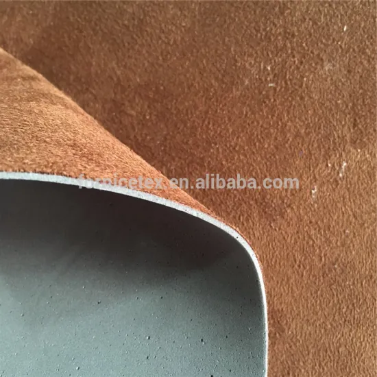 Suede Fabric for making shoes with EVA backing with low price