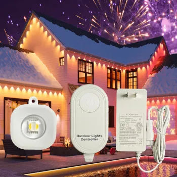 Smart Waterproof Christmas Lights with App-Controlled 100FT Outdoor Holiday Decoration