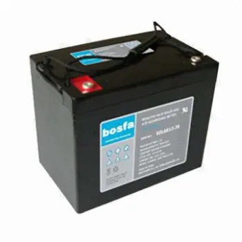 12V/70Ah solar rechargeable battery, bolt terminal