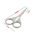 Nose Hair Scissors Cutter Trimmer Round Head with Safety Tips brand new Sharp edge Stainless steel Nose Mustache Makeup Scissors