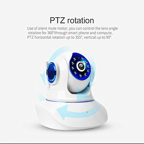 P/T 1MP Indoor Baby Wifi Security Camera