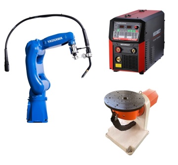 YASKAWA AR700 Welding Robot with CNGBS Positioner and MEGMEET Welder for Automation