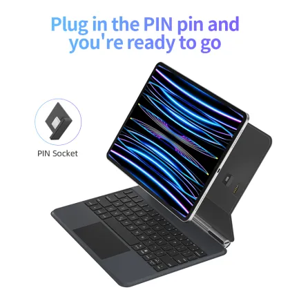 Smart Magnetic Wireless Keyboard Case