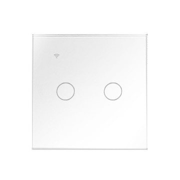 WiFi Smart App Controlled 230V EU Waterproof 2 Gang Touch Switch with Timer Function
