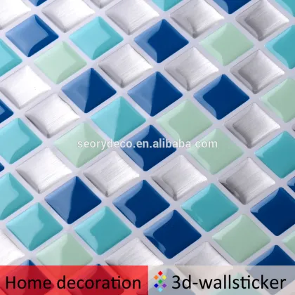 New trend product resin mosaic silver black and white tile for wall mosaic art