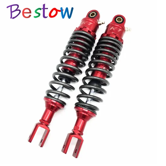 2 PIECES Universal 290-320MM Motorcycle Rear Suspension Rebound Damping Shock Absorbers Modified Fork/Round Interface Rear shock