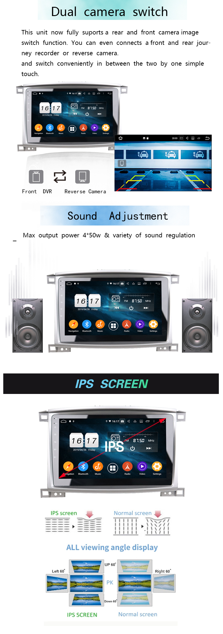 car multimedia player for LC 100 VXR 2006