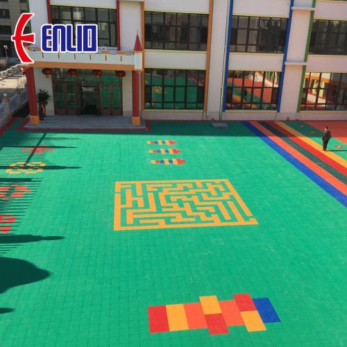 kindergarten floor children playground field tile