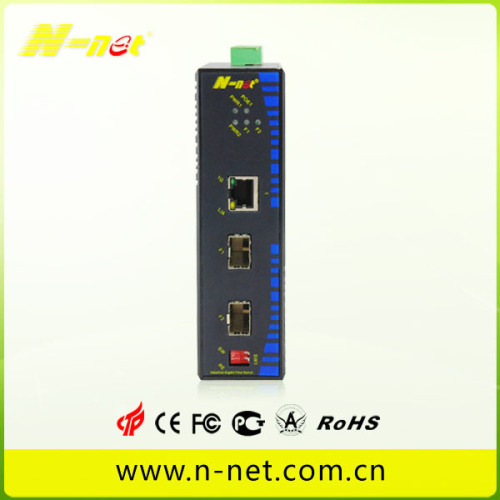 Gigabit POE switch with one fiber