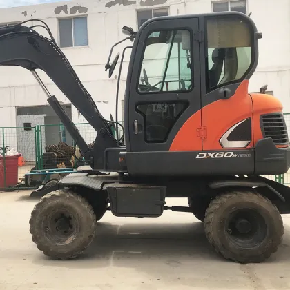 Affordable Used Doosan DX60W Wheel Excavator: A Mini Hydraulic Solution for Your Projects