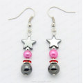 Fashion hematite star earring