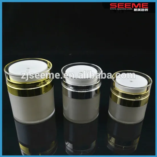 new airless cream jar plastic airless comsetic jar 15ml 30ml 50ml