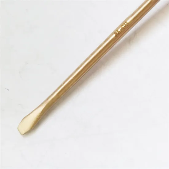 Slotted screwdriver  rubber handle sparkless